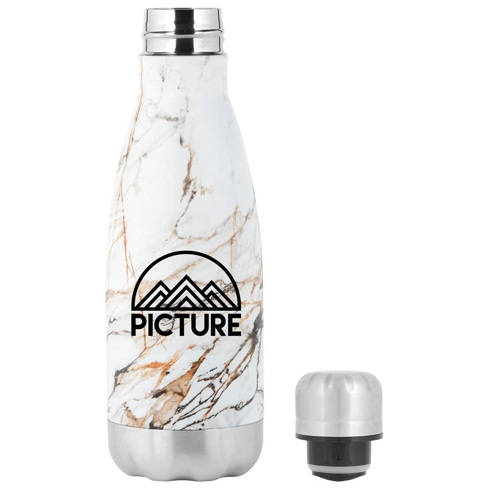 Gourde Picture Urban Vacuum Bottle Gold Marble 4 Gourde Picture Urban Vacuum Bottle Gold Marble – Image 2