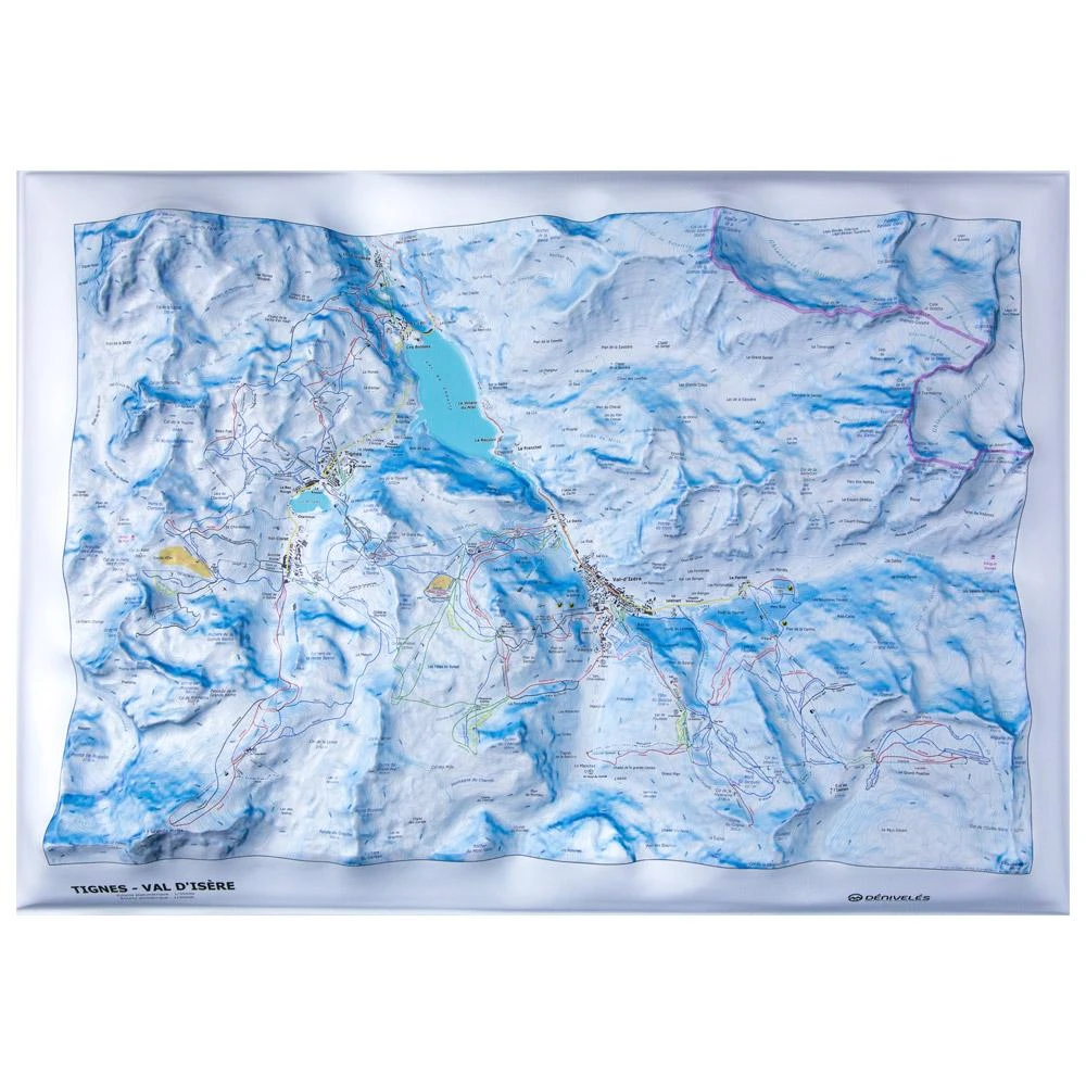 Carte 3D Deniveles Carte Des Pistes Tignes - Val D'isere 3 Carte 3D Deniveles Carte Des Pistes Tignes - Val D'isere