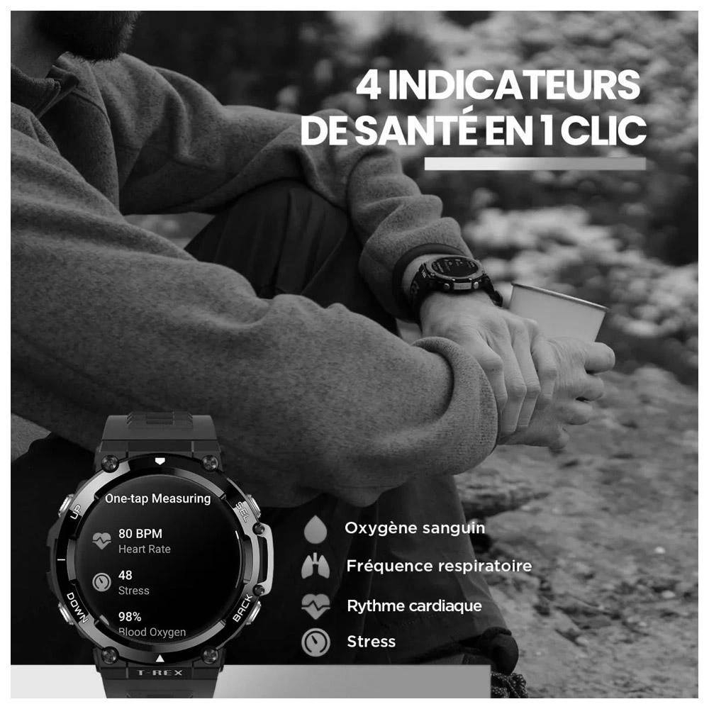 Montres GPS Amazfit T-Rex 2 Wild Green 7 Montres GPS Amazfit T-Rex 2 Wild Green – Image 5