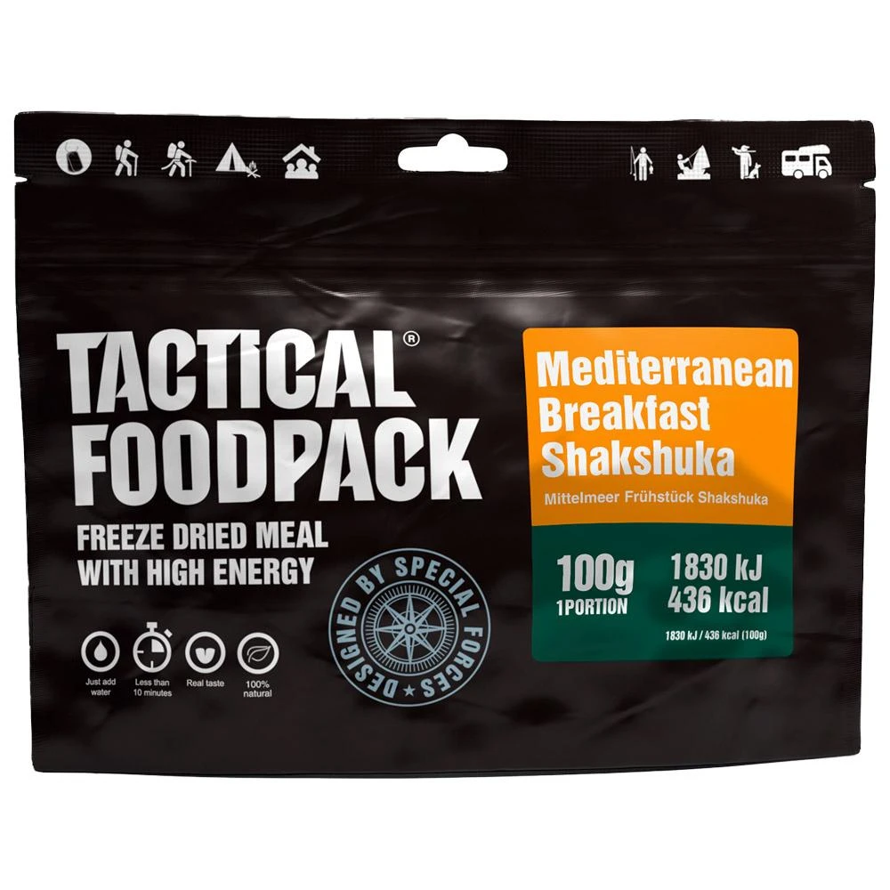 Repas Lyophilisé Tactical Foodpack Petit Déjeuner Méditerranéen Shakshuka 100g 3 Repas Lyophilisé Tactical Foodpack Petit Déjeuner Méditerranéen Shakshuka 100g