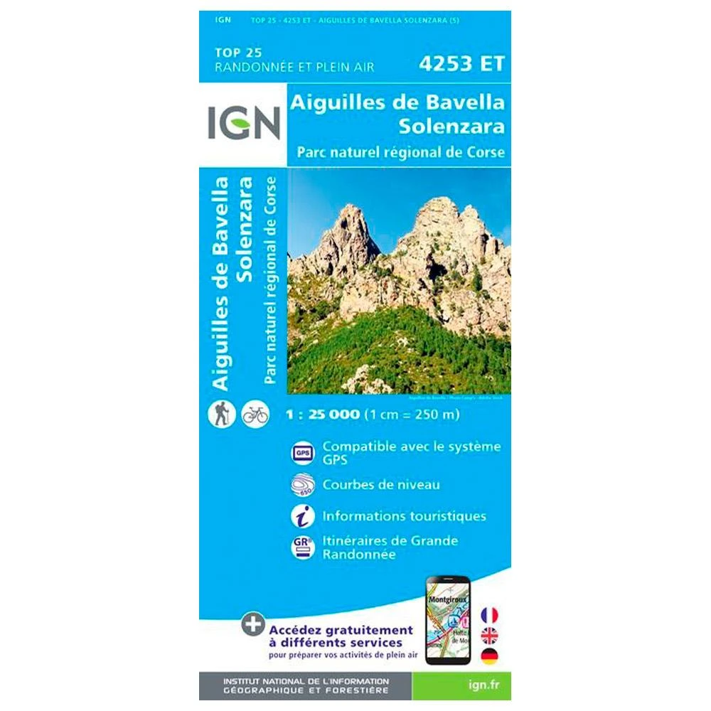 Carte IGN 4253ET Aiguilles De Bavella, Solenzara, Parc Naturel Régional De Corse 3 Carte IGN 4253ET Aiguilles De Bavella, Solenzara, Parc Naturel Régional De Corse