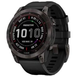 Montres GPS Garmin Fenix 7 Sapphire Solar Edition Carbon Gray Black