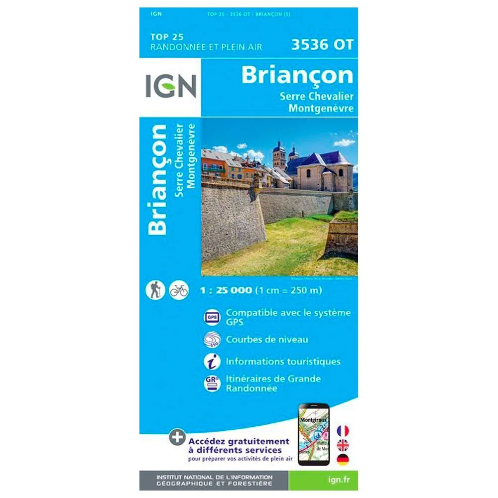 Carte IGN 3536OT Briancon, Serre Chevalier, Montgenèvre 3 Carte IGN 3536OT Briancon, Serre Chevalier, Montgenèvre