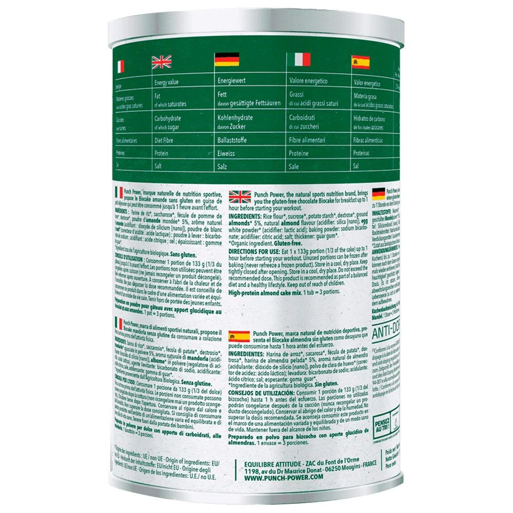 Gateau Punch Power Biocake 400 G Amandes 4 Gateau Punch Power Biocake 400 G Amandes – Image 2