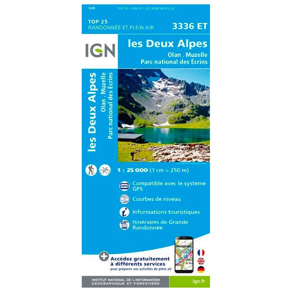 Carte IGN 3336ET Les Deux Alpes, Olan, Muzelle, Parc National Des Ecrins 3 Carte IGN 3336ET Les Deux Alpes, Olan, Muzelle, Parc National Des Ecrins