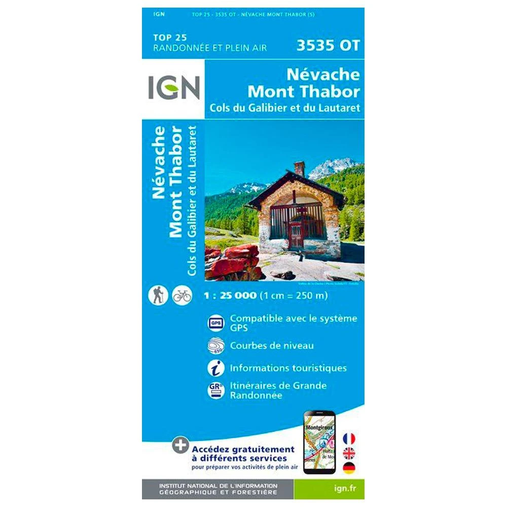 Carte IGN 3535OT Névache, Mont Thabor, Cols Du Galibier Et Du Lautaret 3 Carte IGN 3535OT Névache, Mont Thabor, Cols Du Galibier Et Du Lautaret