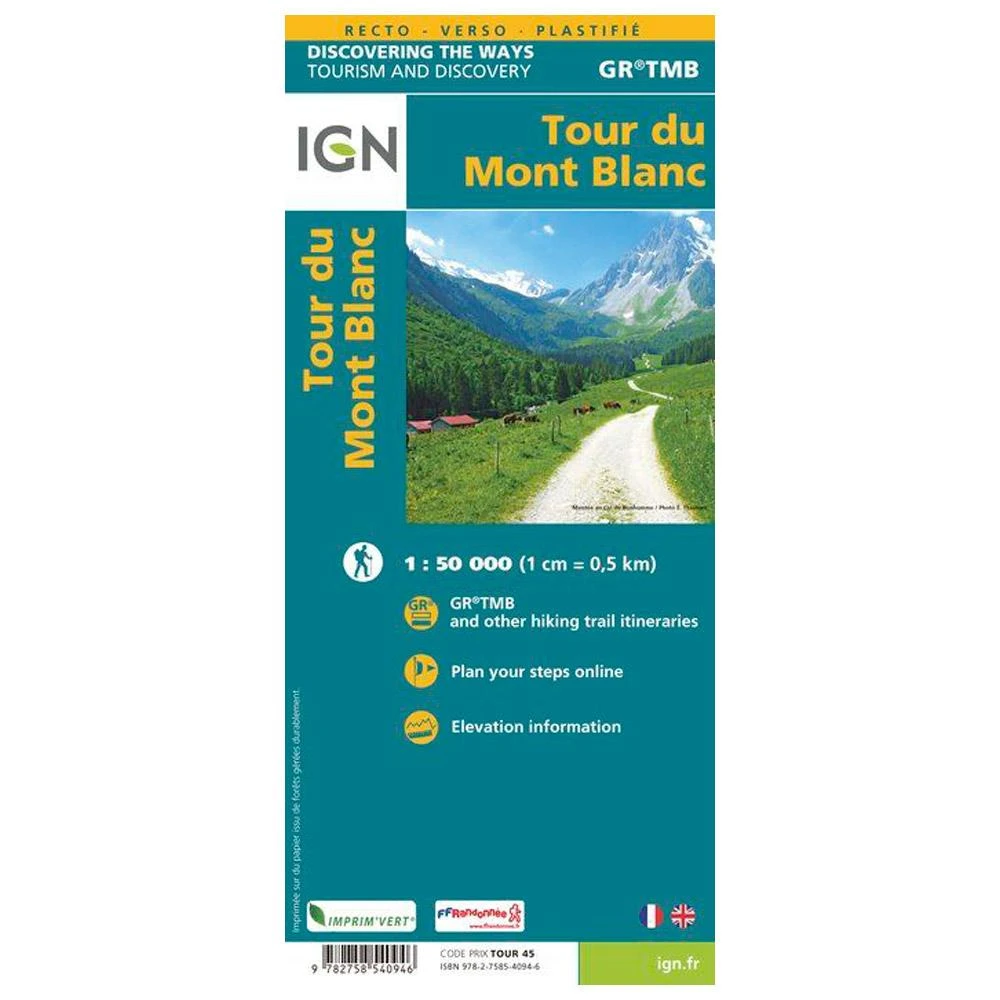 Carte IGN Tour Du Mont Blanc 4 Carte IGN Tour Du Mont Blanc – Image 2