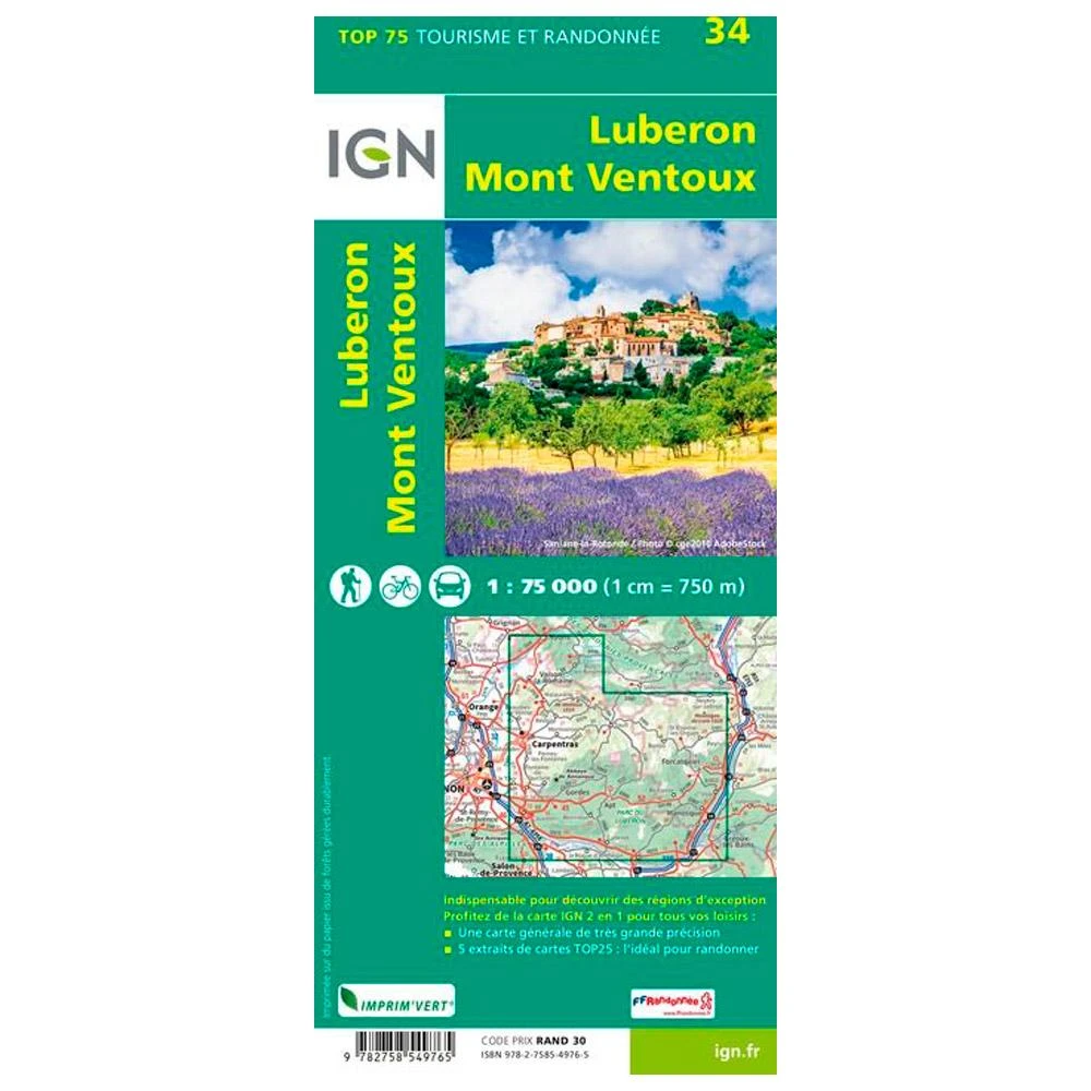 Carte IGN Luberon Mont Ventoux 4 Carte IGN Luberon Mont Ventoux – Image 2