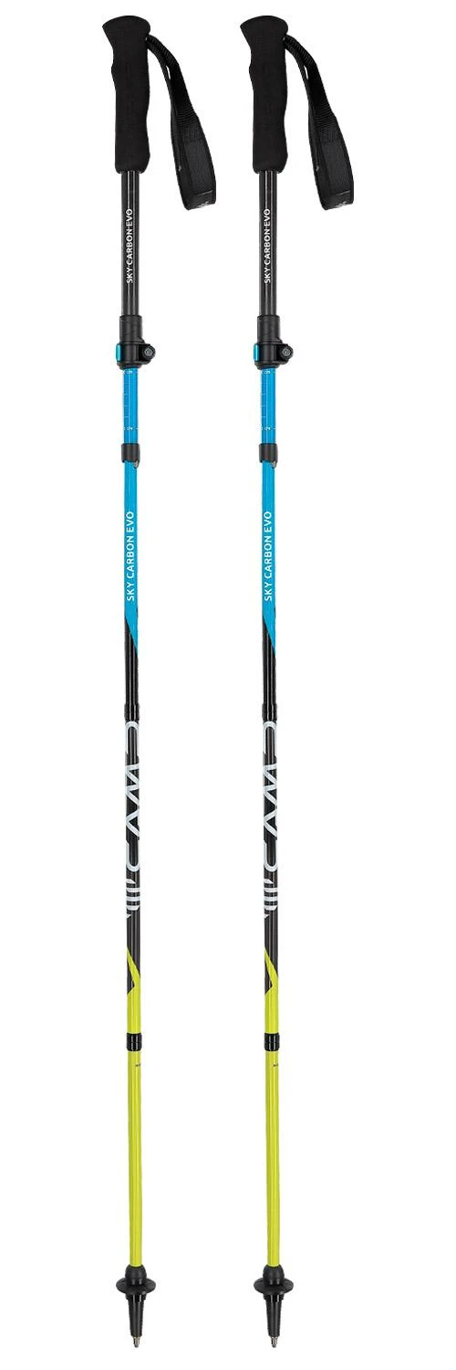 Bâton Camp Sky Carbon Evo Blue Black Yellow 3 Bâton Camp Sky Carbon Evo Blue Black Yellow