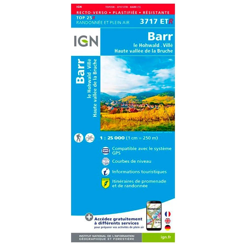 Carte IGN 3717ETR Barr, Le Hohwald, Villé, Haute Vallée De La Bruche - Résistante 3 Carte IGN 3717ETR Barr, Le Hohwald, Villé, Haute Vallée De La Bruche - Résistante