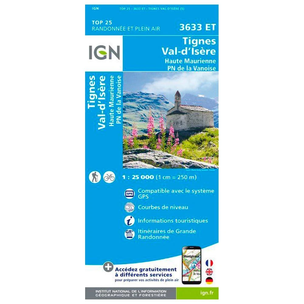 Carte IGN 3633ET Tignes, Val D'Isere, Haute Maurienne, Parc National De La Vanoise 3 Carte IGN 3633ET Tignes, Val D'Isere, Haute Maurienne, Parc National De La Vanoise