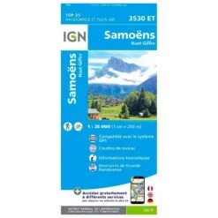 Carte IGN 3530ET 6 Samoens Haut Giffre