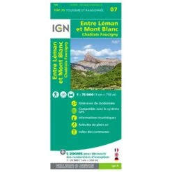 Carte IGN Entre Leman Et Mont-Blanc Chablais Faucigny