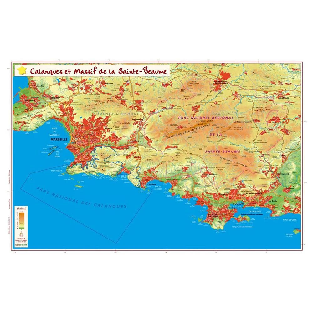 Carte 3D Geo Relief Les Calanques Et Le Massif De La Sainte-Beaume 3 Carte 3D Geo Relief Les Calanques Et Le Massif De La Sainte-Beaume
